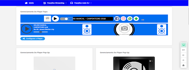 Painel de Streaming 4