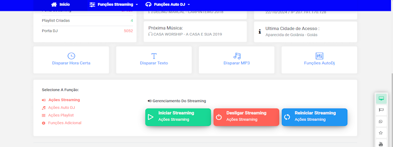 Painel de Streaming 5